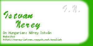 istvan nerey business card