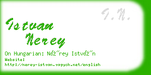 istvan nerey business card